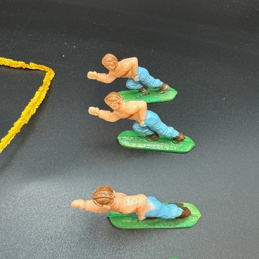 Vintage Football Rugby Players Cake Topper Figures Made‎ In Hong Kong